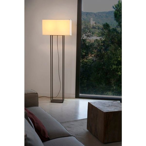 Inomhus golvlampa - FARO BARCELONA - Vesper - 135 cm - Brun - Sockel E27