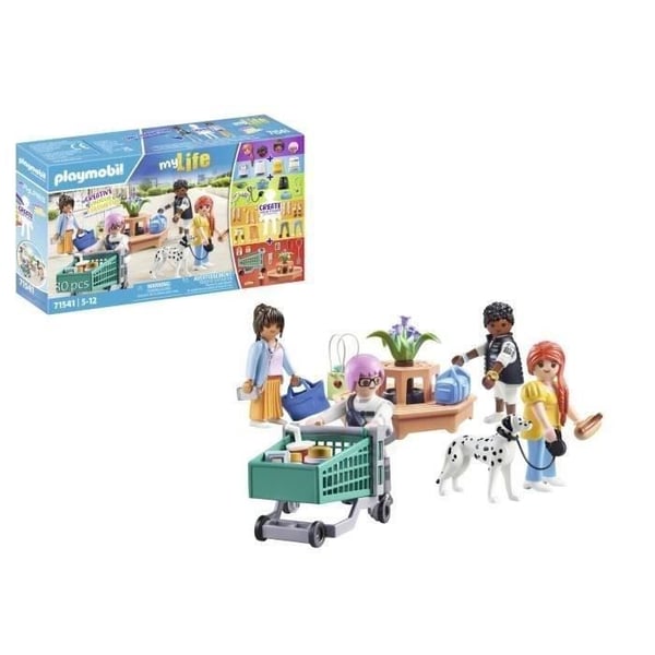 PLAYMOBIL 71541 My Figures Shopping, My Life, 80 stycken, från 5 år och uppåt