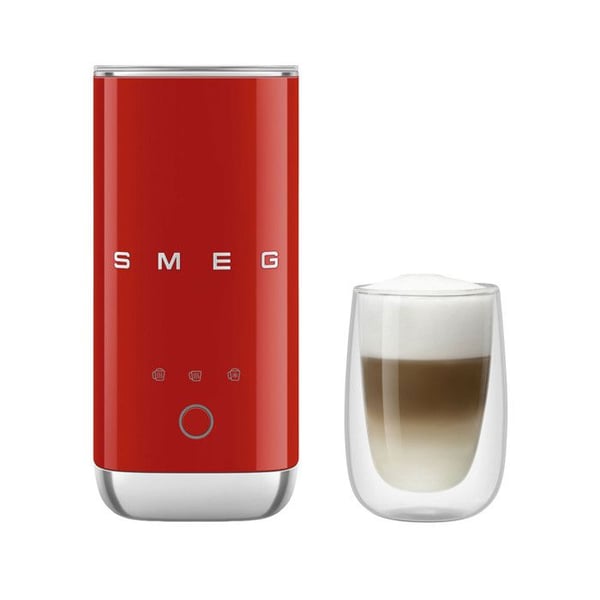 Smeg Maitovaahdotin 500w 0.12/0.18l punainen - MFF02RDEU