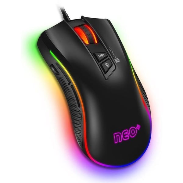 Spelmus - CONNECT - NEO Pro - Trådad - 7200 DPI - Flerfärgad belysning