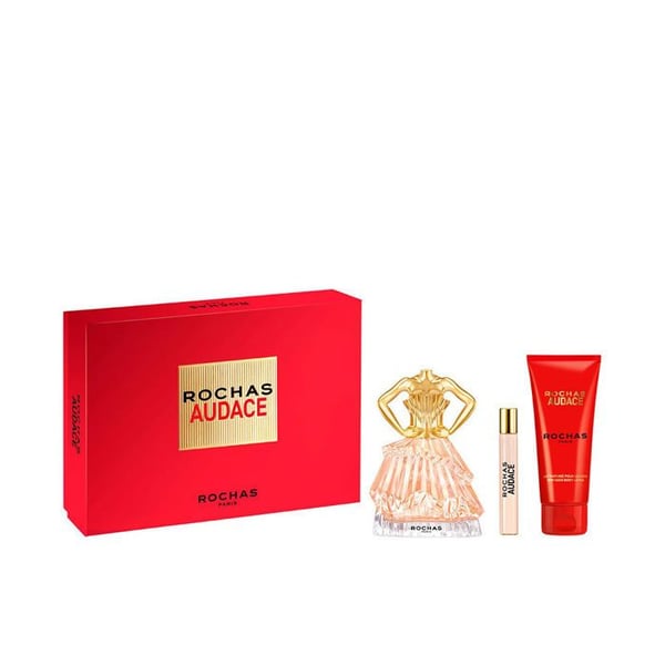 Parfymset - Rochas Audace - Eau de parfum - 90 ml - Set med 3 delar