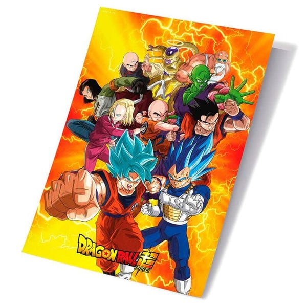 Affisch - SD TOYS - Dragon Ball Super - Universell överlevnadshjältar - Väggdekoration - Orange