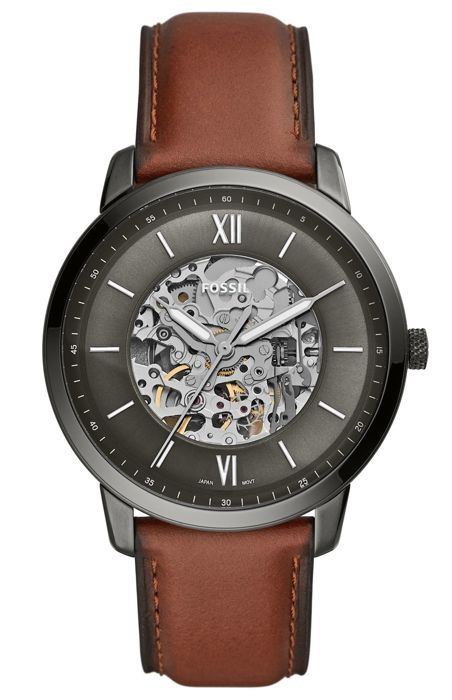 Klocka - FOSSIL - Neutra Automatic - Mått 44 mm - Läderarmband - Automatisk rörelse