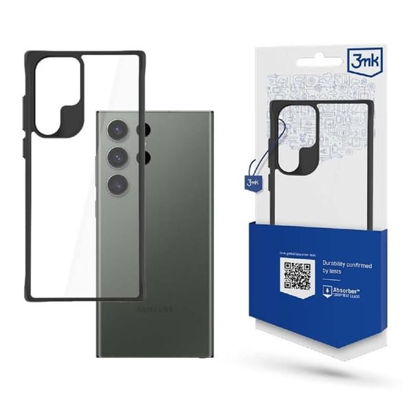 Satin Armor 3MK Cover til Samsung Galaxy S24 Ultra Sort