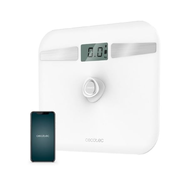 Cecotec Balance Personvåg med tryckknapp Precision EcoPower 10200 Smart Healthy Vit, Härdat Glas