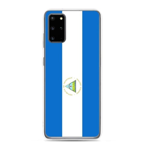 Mobilskal – Nicaraguas flagga – Kompatibel med Samsung Galaxy S22 – Mjukt fodral – Slitstarkt och stöttåligt – Pixelforma