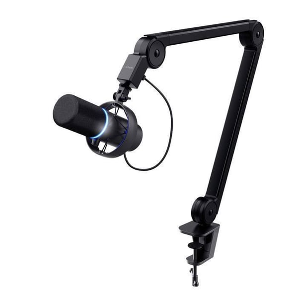 Mikrofon gaming - TRUST - GXT 255 Onyx – USB – Ledad arm – Studiokvalitet – Streaming & Podcast