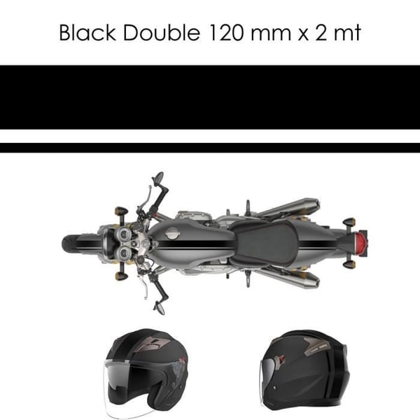 Klebande - 4R QUATTROERRE.IT - Dubbel - Svart - 120 mm x 2 mt - Flera användningsområden