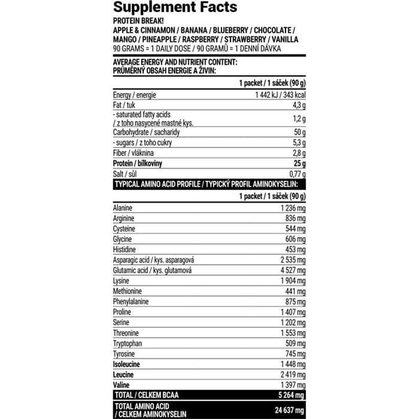 Extrifit Break! Proteinmat, 900g, banan