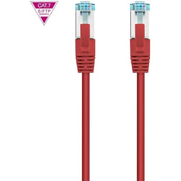 Nätverkskabel Cat.7 - NANO KABEL - 10.20.1701-R - 1 m - 10 Gbit/s - Brandbeständig - Röd