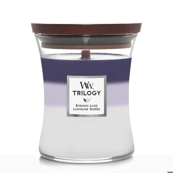 CANDELA CLESSIDRA MEDIA TRILOGI MEDIUM TIMER LJUS KVÄLL LUXE WOODWICK