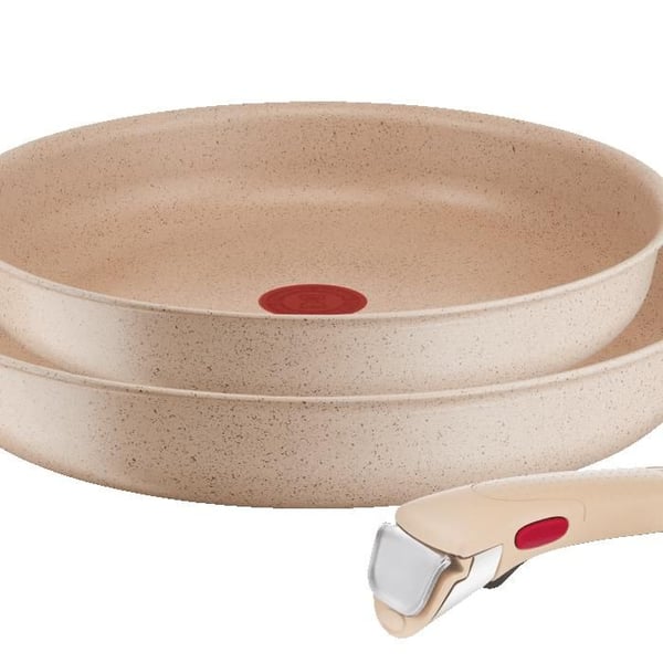 Tefal Ingenio Delight, Tefal Ingenio Delight, Set 3 delar, Stekpannor 24 cm och 28 cm, Avtagbart handtag, Induktion, L7839043