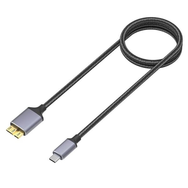 USB-C till Micro USB 3.0 kabel 1 meter för extern hårddisk kamera dator