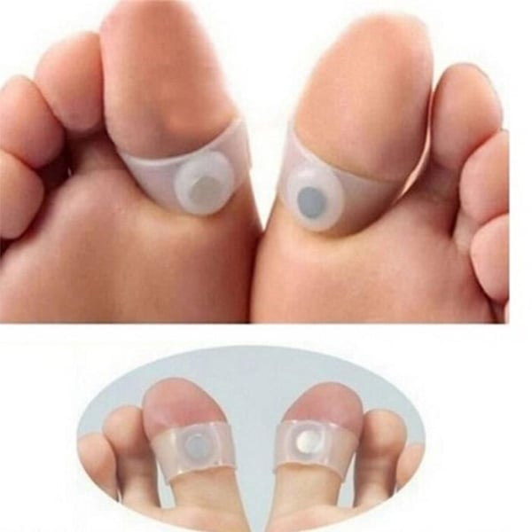 1 par Silikon Magnetisk Massage Fot Tå Ring Bantning Bantning Produkt Gå ner i vikt Vårdverktyg [B0637E3]