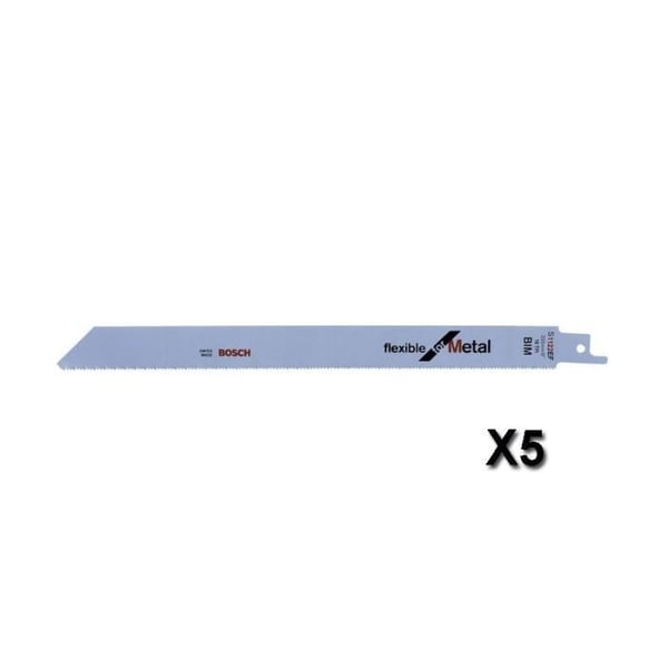 5 kappaleen joustava metallisahan terä BOSCH 2608656018 - Bimetalli (BIM) - 225x19x0,9 mm