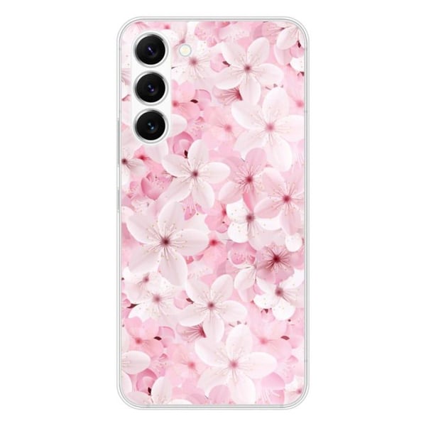 Tryckt silikonfodral som är kompatibelt med Samsung Galaxy S23 Sakura