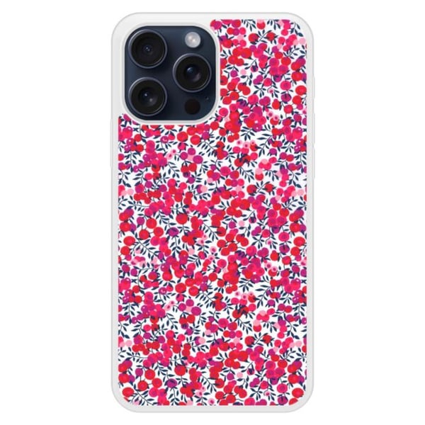 Siliconförstärkt tryckt skal kompatibelt med Apple iPhone 15 Pro Max Liberty Wiltshire Röd