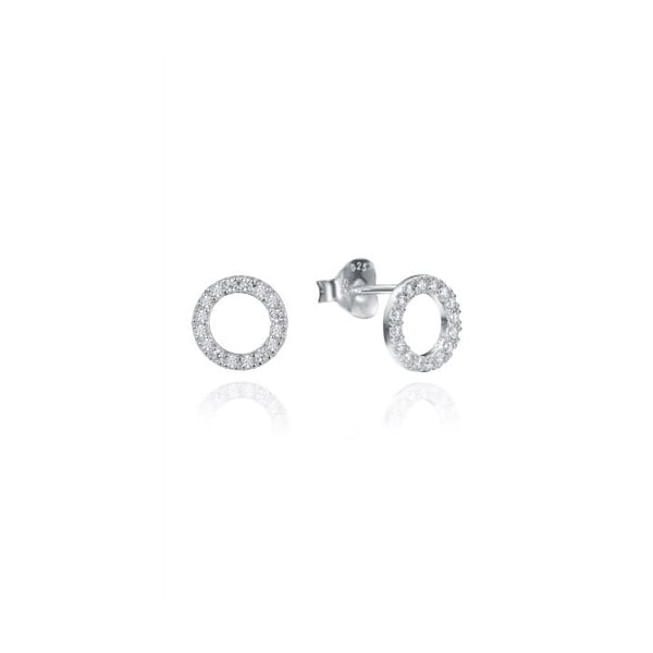 Örhängen i silver med zirkoniumringar Clasica 71038E000-38