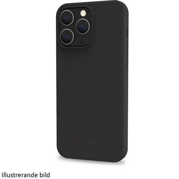 Mjuk gummihölje - CELLY - iPhone 16 Pro - Svart - Skräddarsydd skydd mot repor - Mjuk