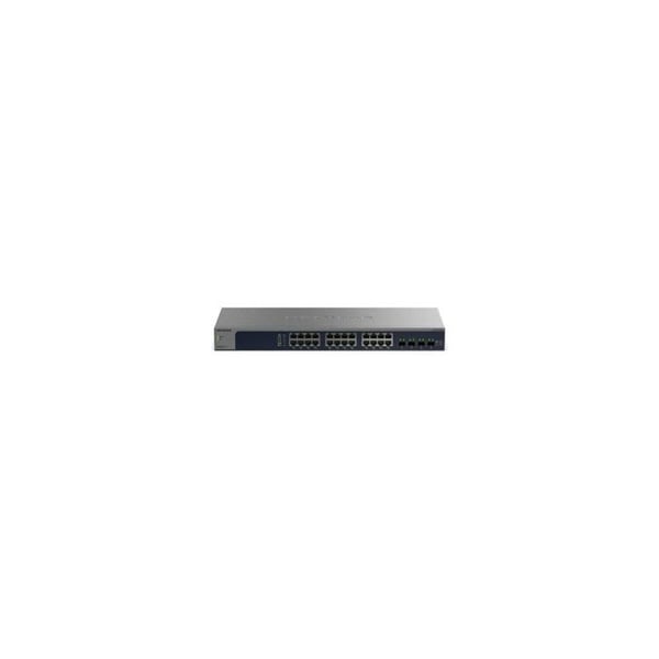 10G-switch - NETGEAR - XS724EM - 24 RJ-45-portar - 2 SFP+ platser - 480 Gbit/s