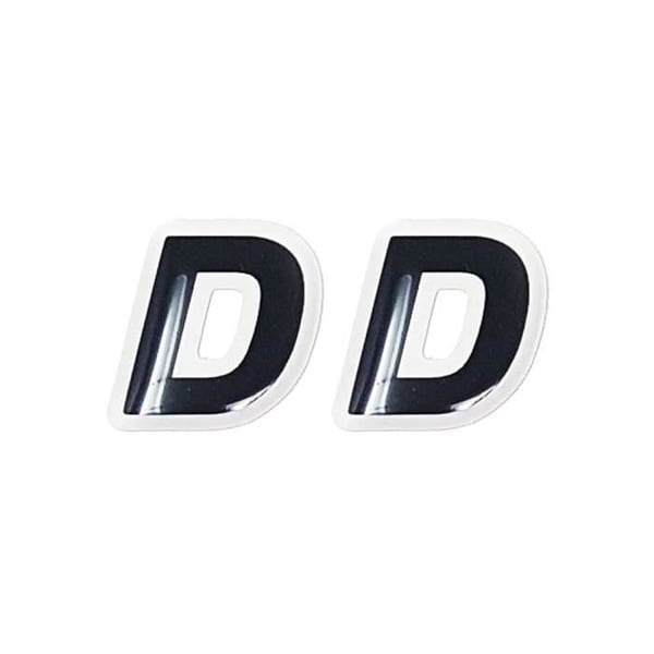 3D-klistermärke självhäftande bokstäver par "D"