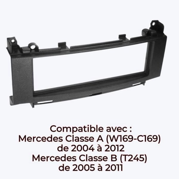 1-DIN frontadapter kompatibel med Mercedes A/B klass svart