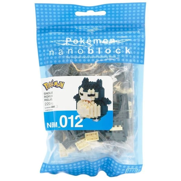 Byggspel - NANOBLOCK - Pokémon Snorlax - Grön - 130 stycken