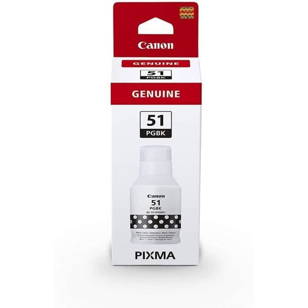 Bläckflaska - Canon - GI-51 PGBK - 135ml - Svart - Kompatibel med PIXMA G1520/G2520/G2560/G3520/G3560