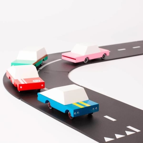 Rød Candycar træbil - Candylab - CandyCar model - Til børn og voksne