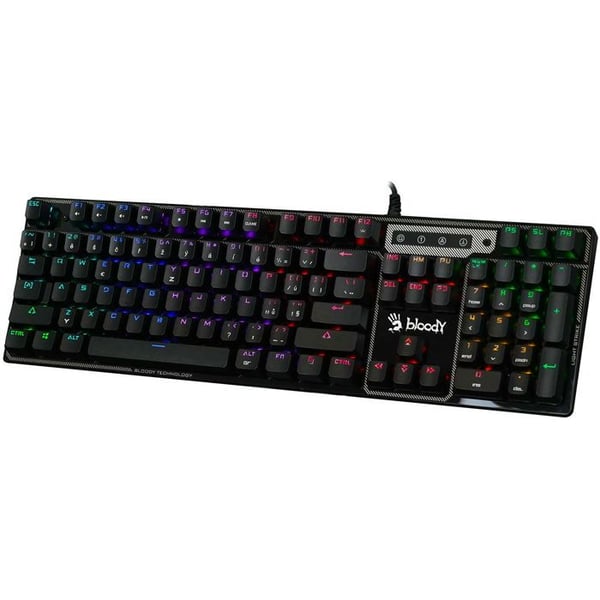 Gamingtangentbord - A4TECH - B750N - Mekanisk - Bakgrundsbelyst - USB-A - Tjeckiska