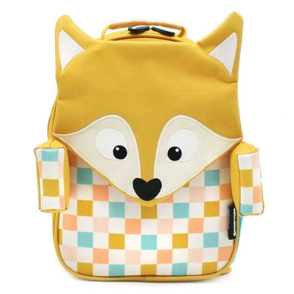 Barnryggsäck - Les Déglingos - Cyranos räven - 32 cm - Återvunnen polyester - Gul