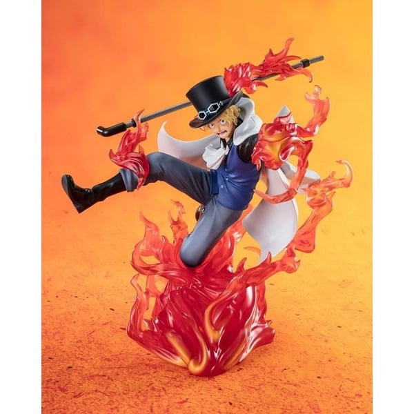 Bandai Tamashii Nations - One Piece - Statuett Figuarts ZERO Extra Battle Sabo Fire Fist Rook Check 19 cm