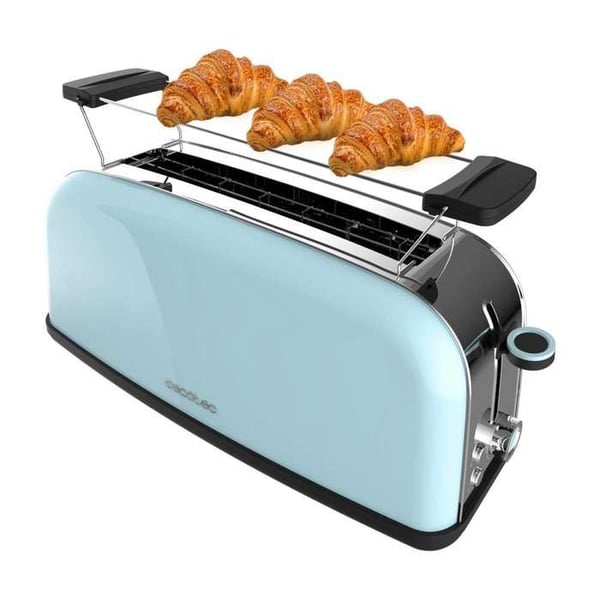 Cecotec Vertikal Brödrost 1 Lång Skiva Toastin' time 850 Blå Lång. 850 W, 2 Skivor Bröd, Bred Skiva på 3,8 cm