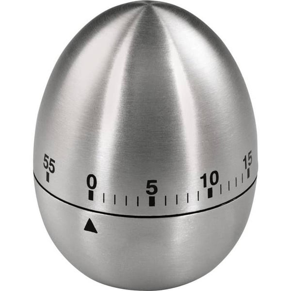 Äggklocka - XAVAX - Rostfritt stål - Silver - Diameter 55 mm - Höjd 75 mm