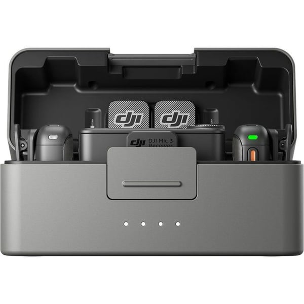 Kit trådlös mikrofon - DJI - Mic 3 - 2 sändare (TX) - 1 mottagare (RX) - Snabbladdning