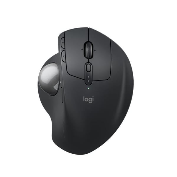 Ergonomisk mus - trådlös - Logitech - MX ERGO S - Grafit