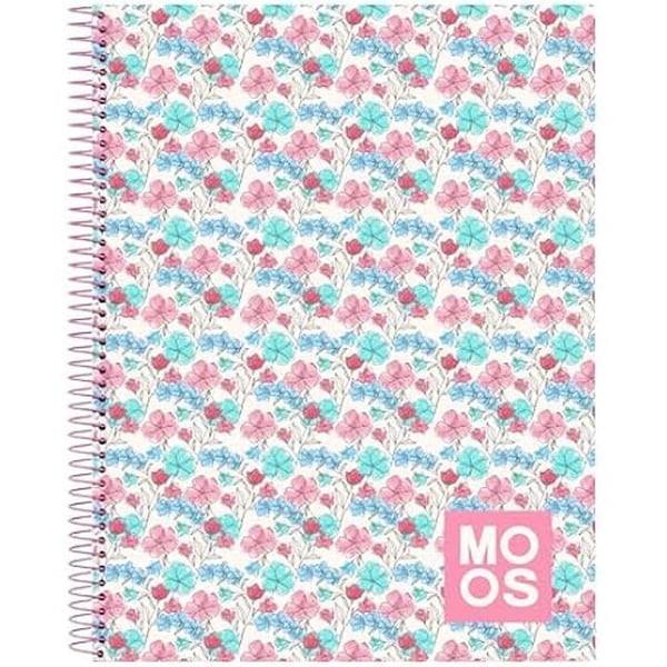 Cahier - SAFTA - Moos Flores - 120 ark - Hårdpärm - A4 för barn