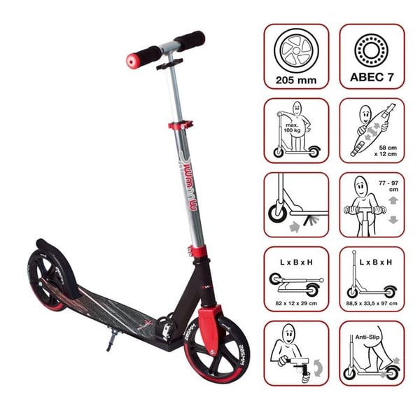Aluminiumsparkcykel 205 mm