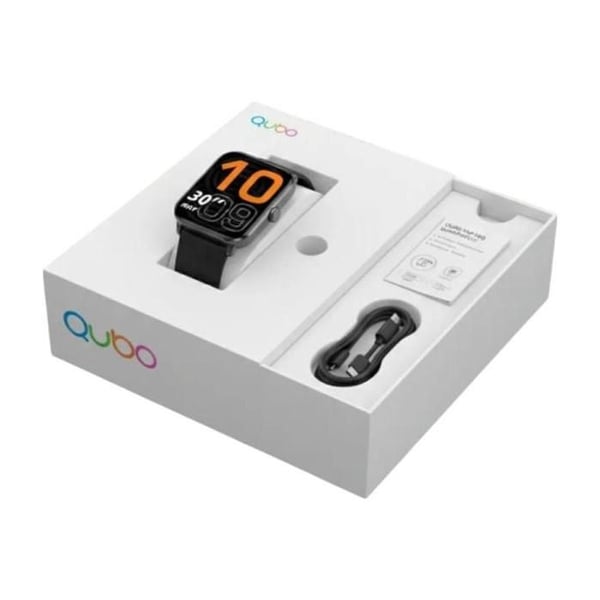 Smartwatch - QUBO - SMT-200 - Bluetooth-samtal - Pulsmätning - IP68