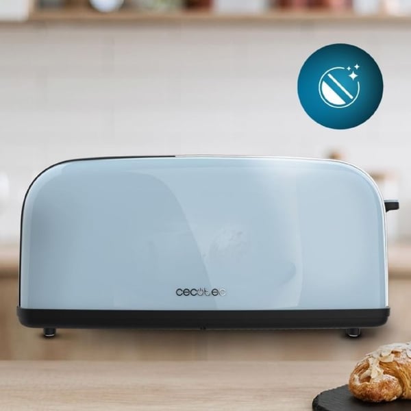 Cecotec Vertikal Brödrost 1 Lång Skiva Toastin' time 850 Blå Lång. 850 W, 2 Skivor Bröd, Bred Skiva på 3,8 cm