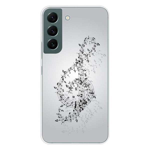 Tryckt silikonfodral som är kompatibelt med Samsung Galaxy S22 Waltz of notes