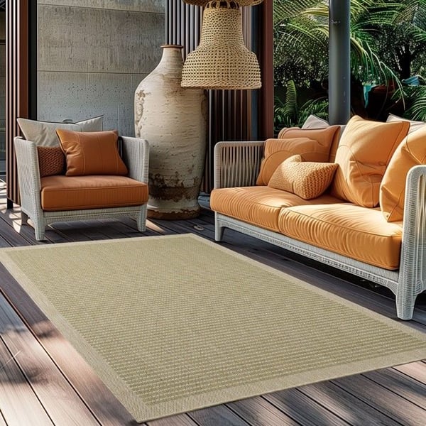Utomhustapet, Enfärgad, Grön Färg, Matta för Terass-Balkong-Kök, baksida i polypropen (Dimension: 200X290 cm) Utomhustapet, Enfärgad, Grön Färg, Matta för Terass-Balkong-Kök, baksida i polypropen (Dimension: 200X290 cm)