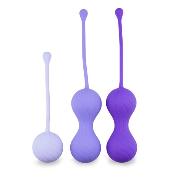 Set med 3 geishakulor Alice - Lila