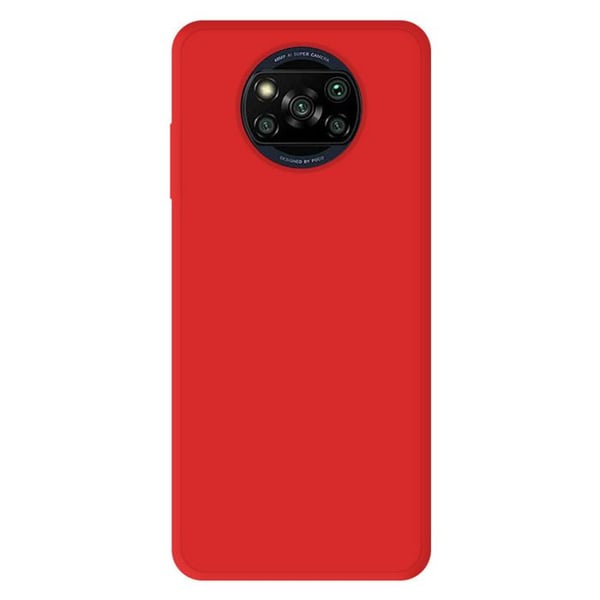 Röd silikonskal - Kompatibel med Xiaomi Poco X3, Xiaomi Poco X3 Pro