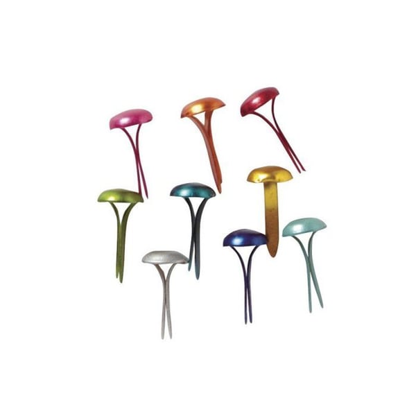 Runda huvud tänger 4mm 9mm, plattbar blister 100 st, assorterade