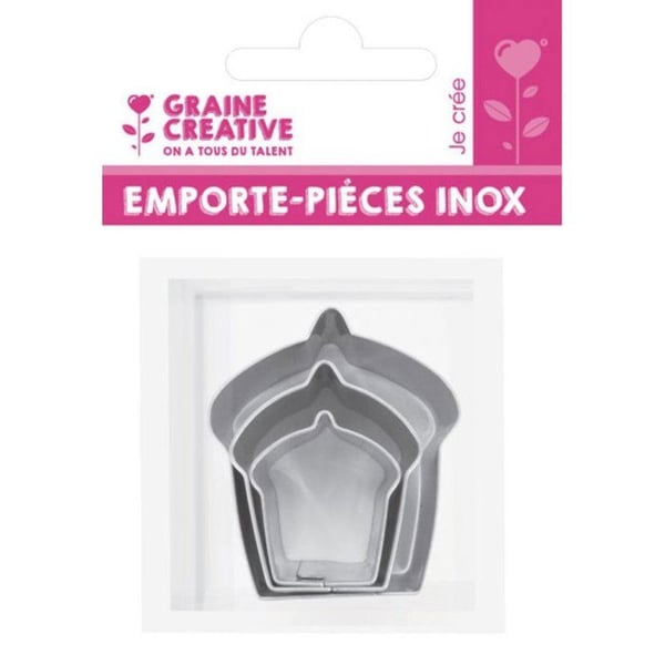 Graine Créative - metallutstickare Cupcake 3 delar
