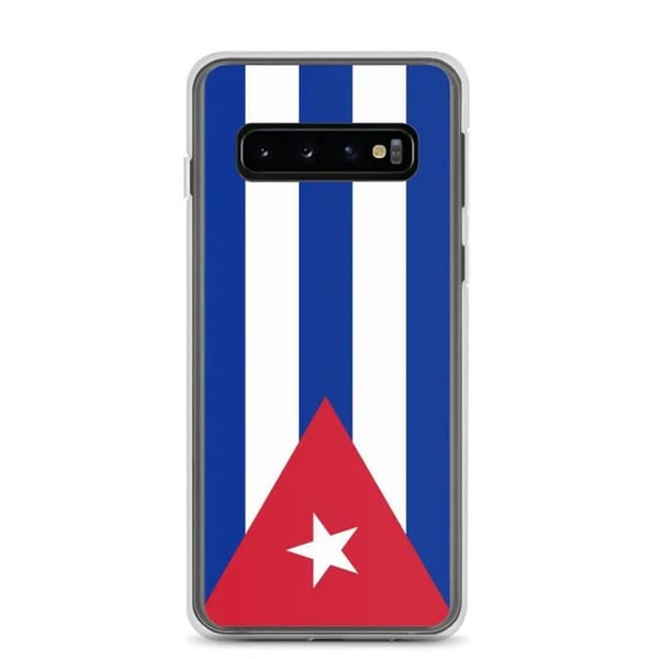 Telefonhörn - PIXELFORMA - Kuba flagga - Kompatibel med Samsung Galaxy S10 - TPU - Flerfärgad