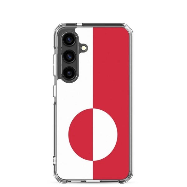 Mobilskal – Grönlands flagga – Kompatibel med Samsung Galaxy S10e – Slittåligt och stötdämpande – Pixelforma