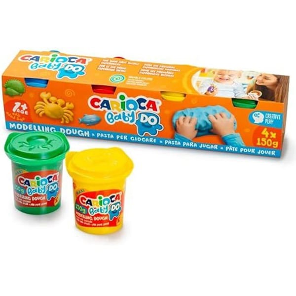 Modellera - CARIOCA - 8 färger - Lufttorkande - Roliga figurer - 12 månader och uppåt