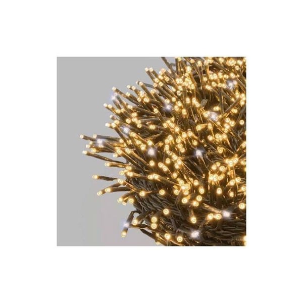 Guirlande BOA ø10cm 30m 1800 varm hvid LED fast og 200 kold hvid blink IP44